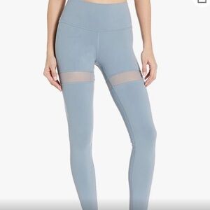 ALO yoga leggings in pale blue gray